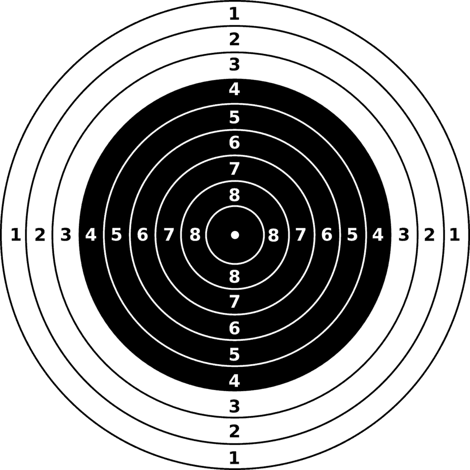 targets, bullseye, riffle